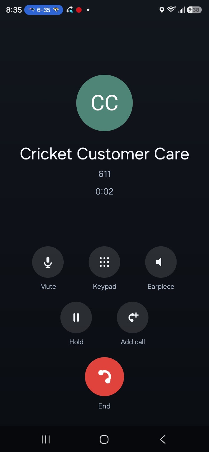 ContactNest in-call screen